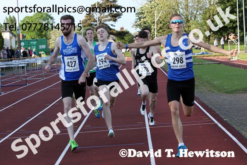 Jimmy Hedley 800 metres at Monkton, Jarrow, Wed., May 24th Photo: David T. Hewitson/Sports for All Pics